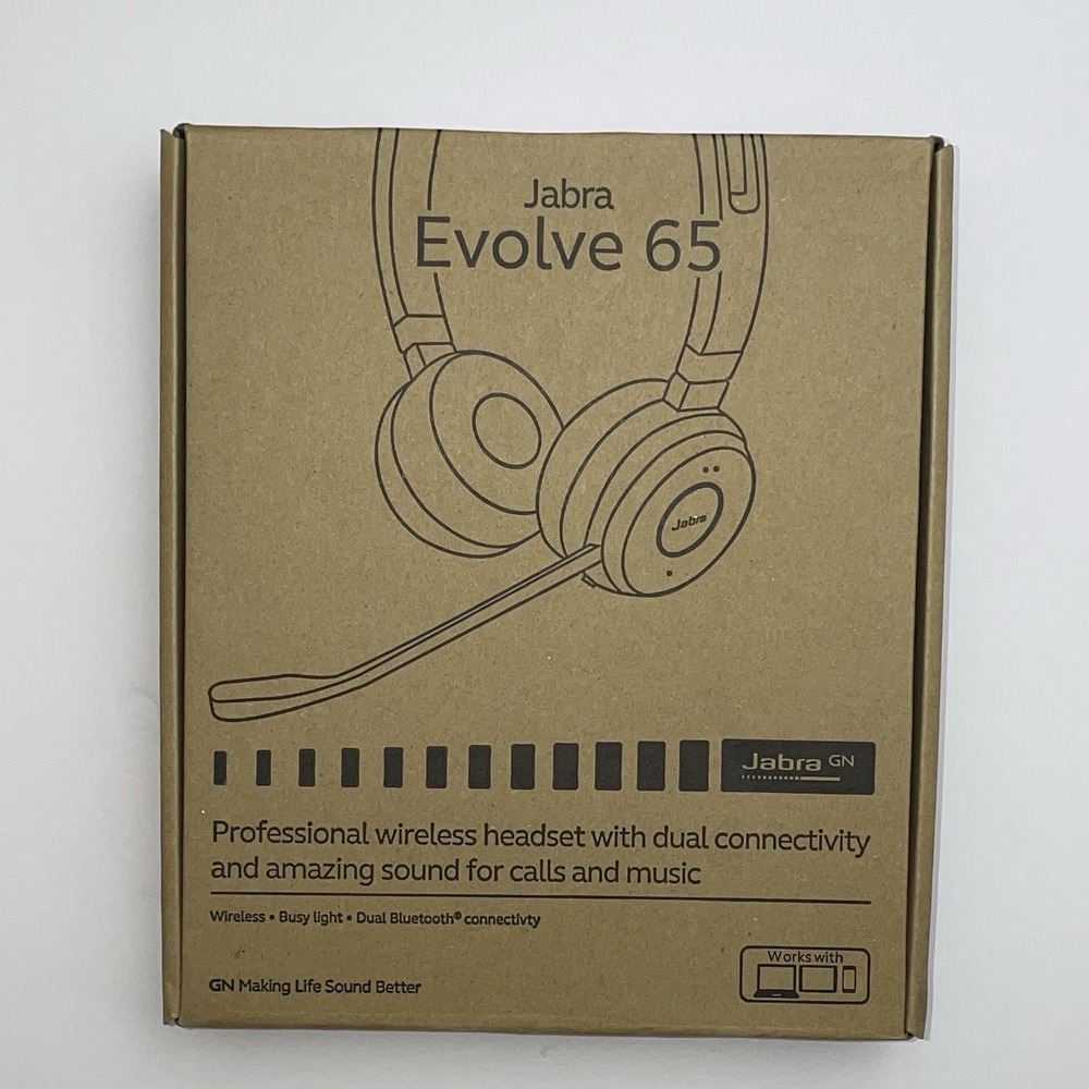 Jabra Evolve 65 MS Stereo Wireless Bluetooth Headset w/ Protective Case HSC018W